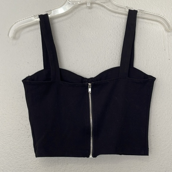 SHINESTAR BLACK CORSET TANK TOP - Picture 7 of 12